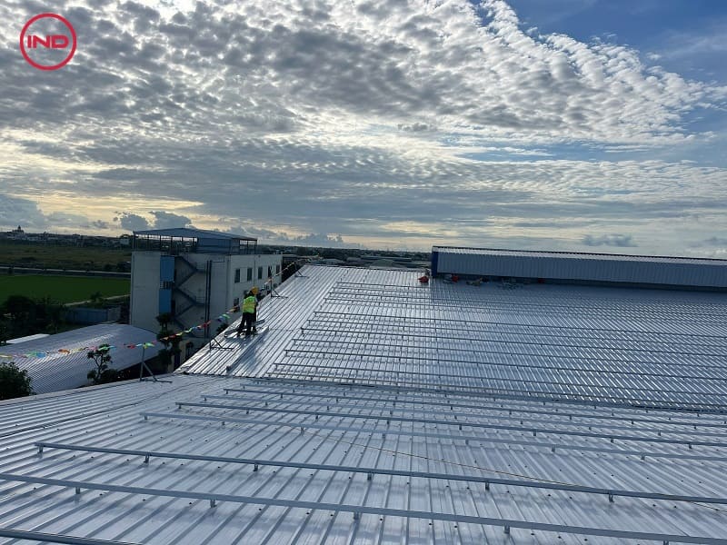 Dự án điện mặt trời áp mái 1668kwp tại Ninh Bình